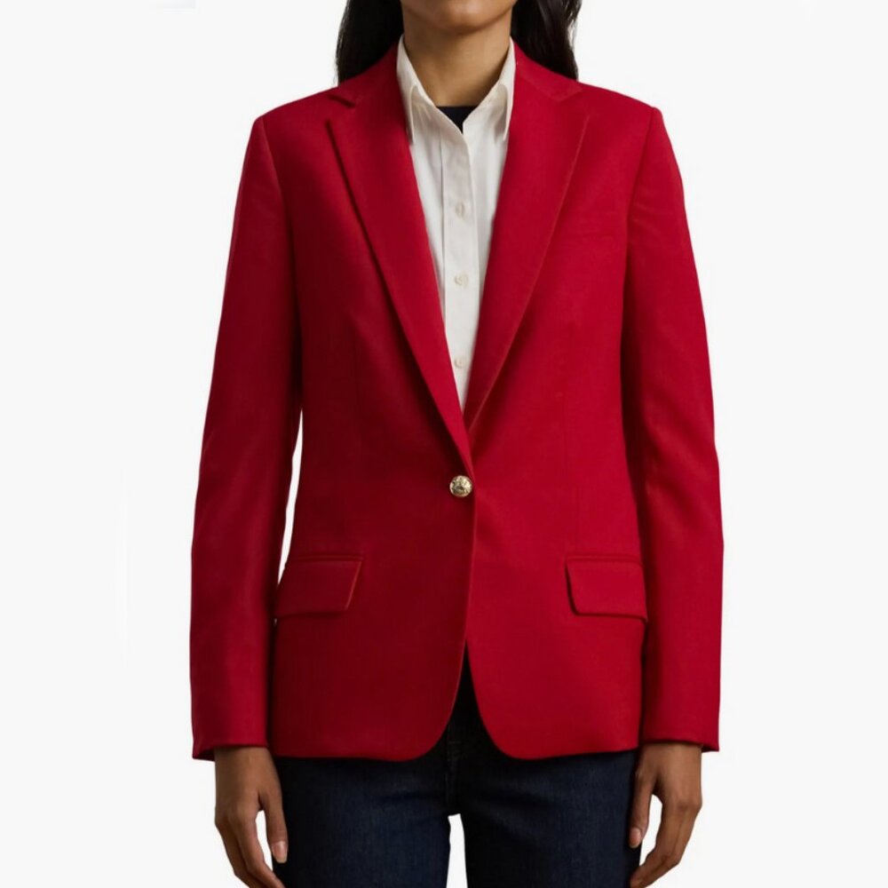 ❤️ 100% Virgin Wool Classic Red Blazer by Pendleton - Retails $595